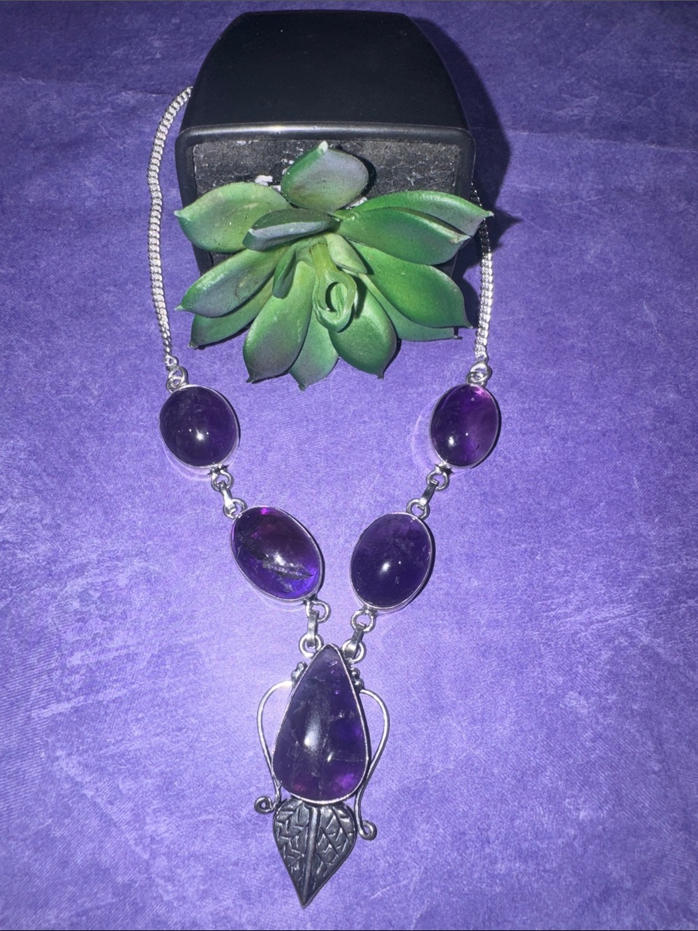 Silver Amethyst Necklace